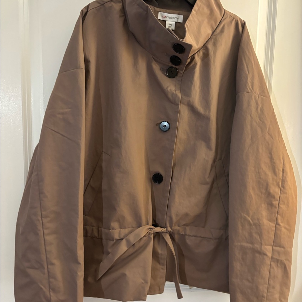 Womens Liz Claiborne Jacket - Taupe Sz XXL NWT $108